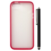 IP5-DS-TP02-RED-P [iPhone 5s/5用 ソフトケース TPUダブルショットレッド セット （スタイラスペン）]