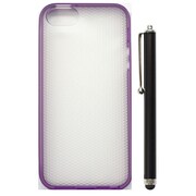 IP5-DS-TP02-VIO-P [iPhone 5s/5用 ソフトケース TPUダブルショットバイオ セット （スタイラスペン）]