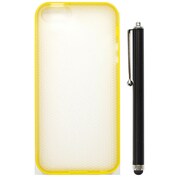 IP5-DS-TP02-YEL-P [iPhone 5s/5用 ソフトケース TPUダブルショットイエローセット （スタイラスペン）]