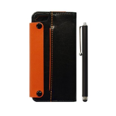 IP5-PP01-ORG-P [iPhone 5s/5用 レザーケース Pocket＋ （オレンジ） セット （スタイラスペン付）]