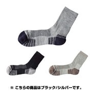 エンデュランストレイルライト 薄手ソックス L 822 ブラック/シルバー EBJ528