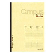 キャンパスダイアリー(Campus Diary)2014 ウィークリー・バーチカル A5 クリーム ニ-C105-14