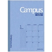 キャンパスダイアリー(Campus Diary)2014 マンスリー セミB5 ブルー ニ-C3-14