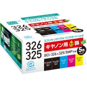 互換リサイクルインクカートリッジ キヤノン BCI-326+325/5MP 5色セット(4色パック+325PGBK互換) ECI-C325+3265P/BOX