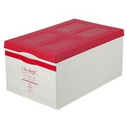 リビング用品 スタックボックスL レッド