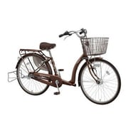 子供乗せ自転車 ふらっか~ずキュート 3人乗り対応 26型 内装3段変速 ブラウン FRQ263H
