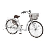 子供乗せ自転車 ふらっか~ずキュート 3人乗り対応 26型 内装3段変速 ホワイト FRQ263H
