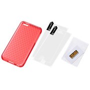 RT-P6C7/O [iPhone 5c用 キラキラ ソフトジャケット ラメオレンジ]