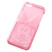 RT-DP6A/MP [iPhone 5c用 ディズニー キャラクター キラキラ ソフトジャケット ミニーピンク]