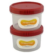 mip&mip 丸型保存パック 130ml ルビーコーンレッド 2個セット T11275