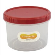 mip＆mip 丸型保存パック 470ml ルビーコーンレッド T11283