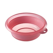 折りたためるソフト湯おけ 2.5L ピンク I-522