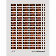 24293 [225系新快速 行先表示(湖西線)のインスタントレタリング(側面用：行先表示)+フィルムシール(前面用：運行番号表示・種別表示・行先表示) Nゲージ]