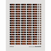 24323 [225系新快速 行先表示(大阪以西)のインスタントレタリング(側面用：行先表示)+フィルムシール(前面用：運行番号表示・種別表示・行先表示) Nゲージ]
