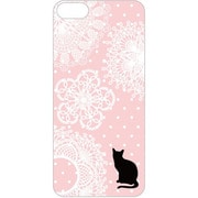 BG-i5S-03 [iPhone 5s/5用 ラバーケース ピンクレース(黒猫)]