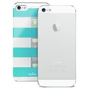 IPC5STRIPELBL [iPhone 5用カバー イタリアンデザイン・PURO 『STRIPE』 ライトブルー]
