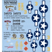 144021 [KWデカール 1/144 B-25 ミッチェル デカール]