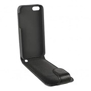 SeeJacket [iPhone 5c用 レザーフリップケース 本革 ブラック]