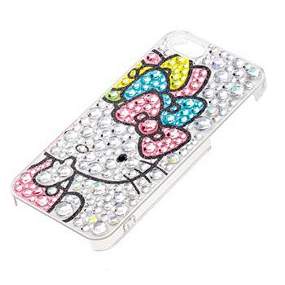 i5S-KT4 [iPhone 5s/5用 バックカバー キティ盛リボン]