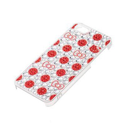 i5S-KT9 [iPhone 5s/5用 バックカバー キティドットRD]