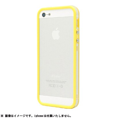 EdgeBand5S-048 [iPhone 5s/5用 EdgeBand バンパー Yellow Rim Clear]