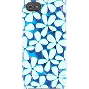 C0030-ED [iPhone 5s/5用 Capsule Case Flower Patch Blue]