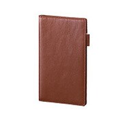 2014年 キーワード システム手帳 聖書サイズ スリムダイアリー ブラウン 14JWB19C