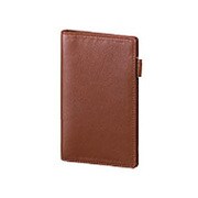2014年 キーワード システム手帳 ポケットサイズ スリムダイアリー ブラウン 14JWP23C