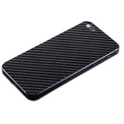 TR-PFIP13-CBBK [iPhone 5S/5用 テクスチャー背面シート（カーボンブラック）]