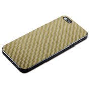 TR-PFIP13-CBGL [iPhone 5S/5用 テクスチャー背面シート（カーボンゴールド）]