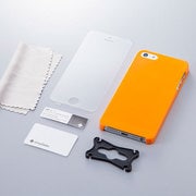 TR-CCIP13-OR [iPhone SE/5s/5用 抗菌クリスタルカバーセット（アプリコット）]