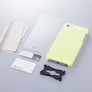 TR-CCIP13-YL [iPhone SE/5s/5用 抗菌クリスタルカバーセット（ミモザイエロー）]