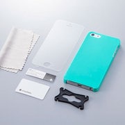 TR-CCIP13-GR [iPhone 5S/5用 抗菌クリスタルカバーセット（コーラルシー）]