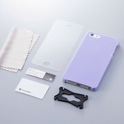 TR-CCIP13-PP [iPhone 5S/5用 抗菌クリスタルカバーセット（ソフトバイオレット）]