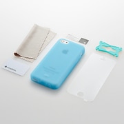TR-SCIP13L-BL [iPhone 5C用 抗菌シリコンケースセット（ブルー）]