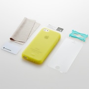 TR-SCIP13L-YL [iPhone 5C用 抗菌シリコンケースセット（イエロー）]