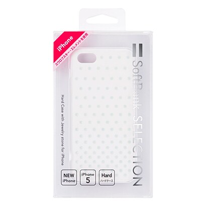 SB-IA07-HCLS/WH [SoftBank SELECTION ジュエルストーンケース for iPhone 5s/5 ホワイトオパール]
