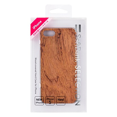 SB-IA07-HCWD/DB [SoftBank SELECTION ウッドカバードケース for iPhone 5s/5 パオロッサ]