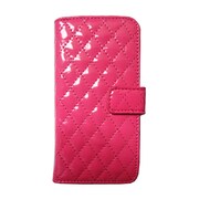 SW-LT1104-PK [Leather Case エナメルキルティング二つ折り横開きタイプ(iPhone5/5S用) ピンク]