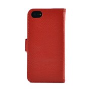 SW-LT1201-RE [Leather Case 本革二つ折り横開きタイプ(iPhone5C用)) レッド]