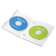 DVDトールケース(2枚収納) 10枚パック ホワイト DVD-TN2-10W