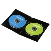 スリムDVDトールケース(2枚収納) 10枚パック ブラック DVD-TU2-10BK