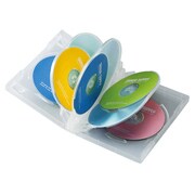 DVDトールケース(8枚収納) クリア DVD-TW8-01C