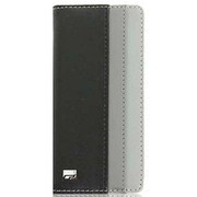 CP13004-LFBG [iPhone 5C専用 Stitch Line Leather Case for iPhone 5C レザーケース ブラック/グレイ]