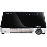 ブルーレイ3D LEDモバイルプロジェクター 800ルーメン WXGA Wi-Fi接続対応 ブラック Q7-BK