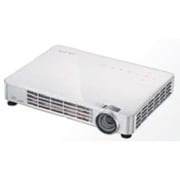 ブルーレイ3D LEDモバイルプロジェクター 800ルーメン WXGA Wi-Fi接続対応 ホワイト Q7-WT