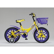 幼児用自転車 ファニイキッズ ボーイ 16型 イエロー&パープル FN16B3