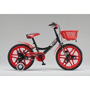 幼児用自転車 ファニイキッズ ボーイ 18型 ブラック&レッド FN18B3
