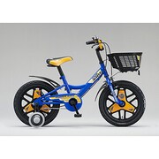 幼児用自転車 ファニイキッズ ボーイ 18型 ブルー&オレンジ FN18B3