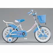 幼児用自転車 エコキッズカラフル 14型 ホワイト&ブルー EK14C